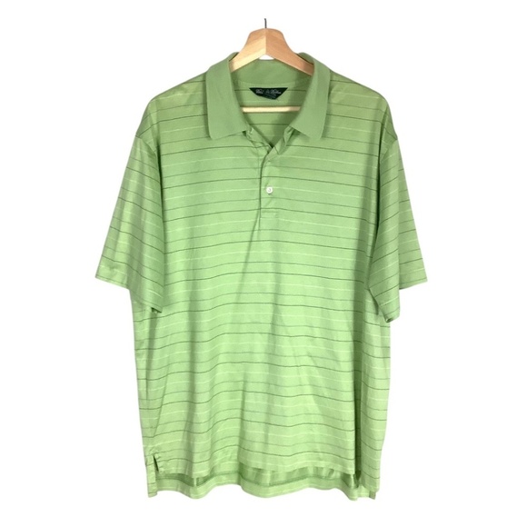 Vintage Brooks Brothers Country Club Performance Knit Polo Shirt Sz Large - Picture 9 of 9